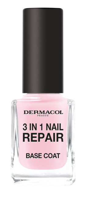 Dermacol - Zpevňovač na nehty 3v1 - 3in1 Nail Repair Base Coat -