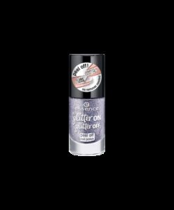 Essence lak na nechty glitter off peel off 05 11ml Šedá