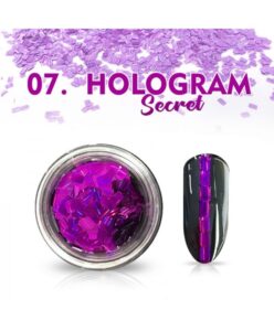 Hologram Secret 07 - fialové Fialová
