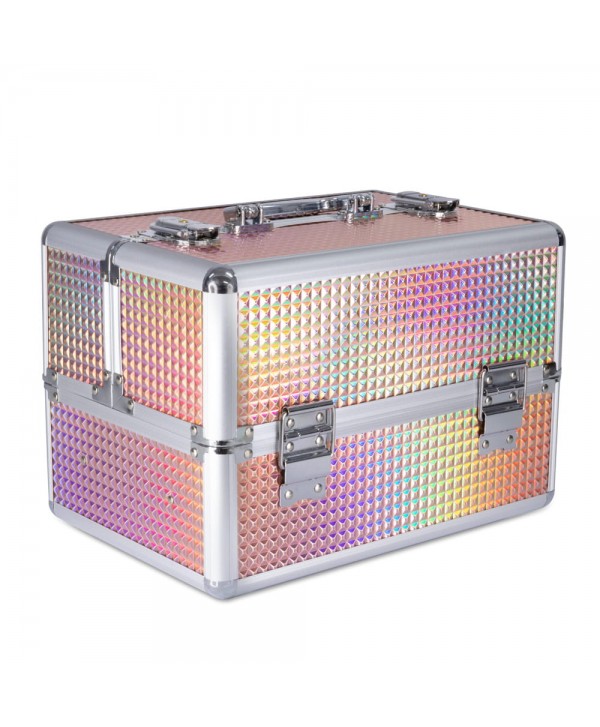 Kosmetický kufřík na lampu De Luxe K105-6H Růžová
