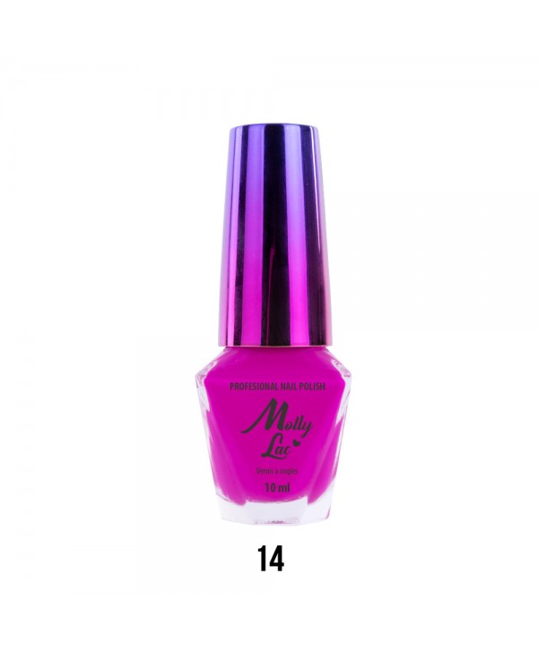 LAK NA NEHTY Molly Lac® Bikini č.14 10ml Růžová