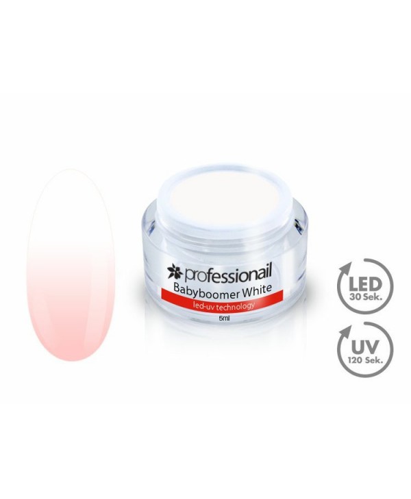 LED-UV GEL BABYBOOMER-BÍLÝ 5ML Professionail ™ Bílá