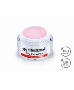 LED-UV GEL JEDNOFÁZOVÝ čirou-RŮŽOVÝ 15ml Professionail Čirá