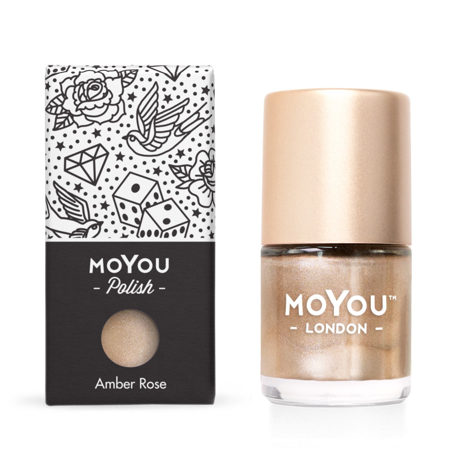 MoYou Razítkovací lak na nehty - Amber Rose 9ml