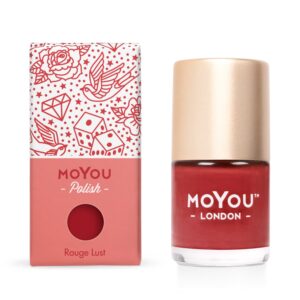 MoYou Razítkovací lak na nehty - Rouge Lust 9ml