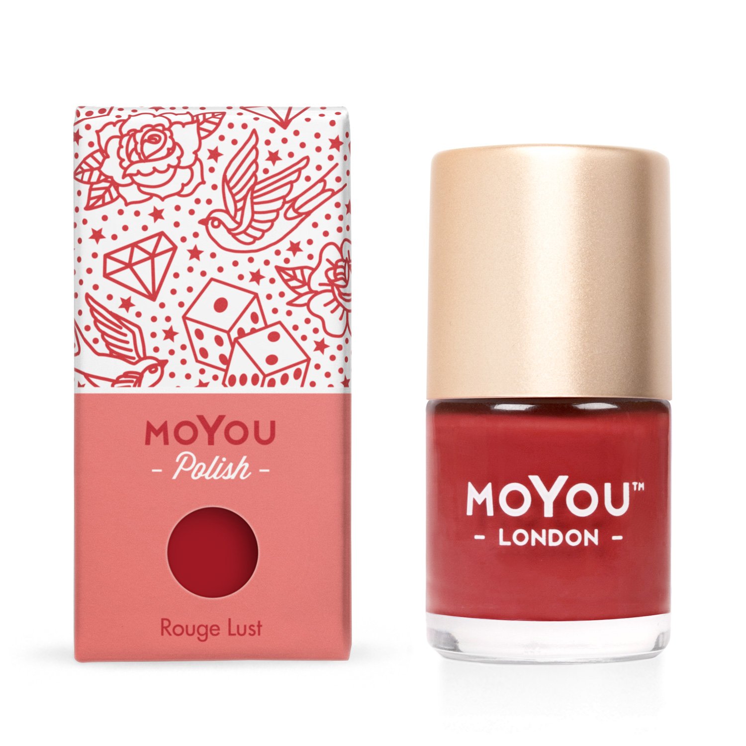 MoYou Razítkovací lak na nehty - Rouge Lust 9ml