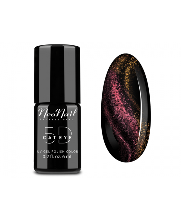NeoNail - gel lak Cat eye 5D 6 ml - Bengal Černá