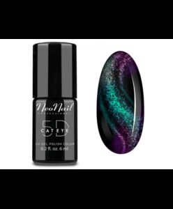 NeoNail - gel lak Cat eye 5D 6 ml - Siberian Zelená