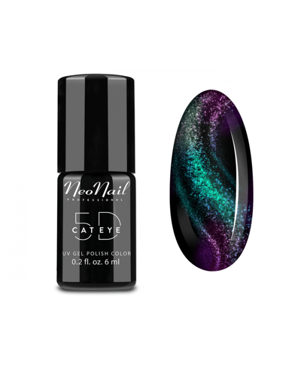 NeoNail - gel lak Cat eye 5D 6 ml - Siberian Zelená