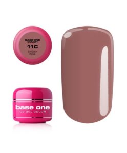 Nové - Base one barevný gel smoky pink 11c 5g Růžová