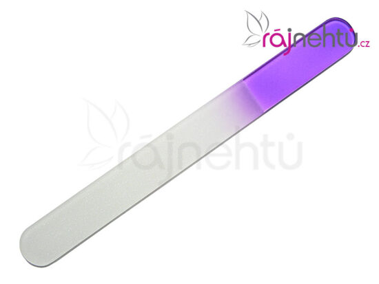 Pilník skleněný velký - fialový