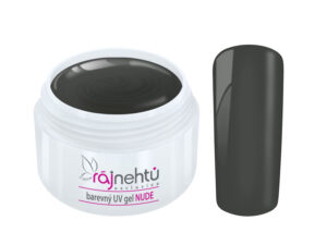 Ráj nehtů Barevný UV gel NUDE - Dark Grey 5ml