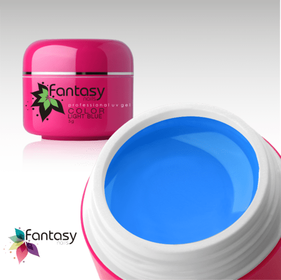 Ráj nehtů Fantasy line Barevný UV gel Fantasy Color 5g - Light Blue