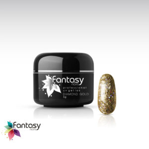 Ráj nehtů Fantasy line UV gel lak Fantasy Diamond 5g - Gold
