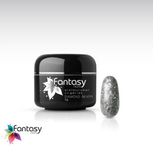 Ráj nehtů Fantasy line UV gel lak Fantasy Diamond 5g - Silver