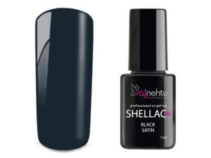 Ráj nehtů UV gel lak Shellac Me 12ml - Black Satin