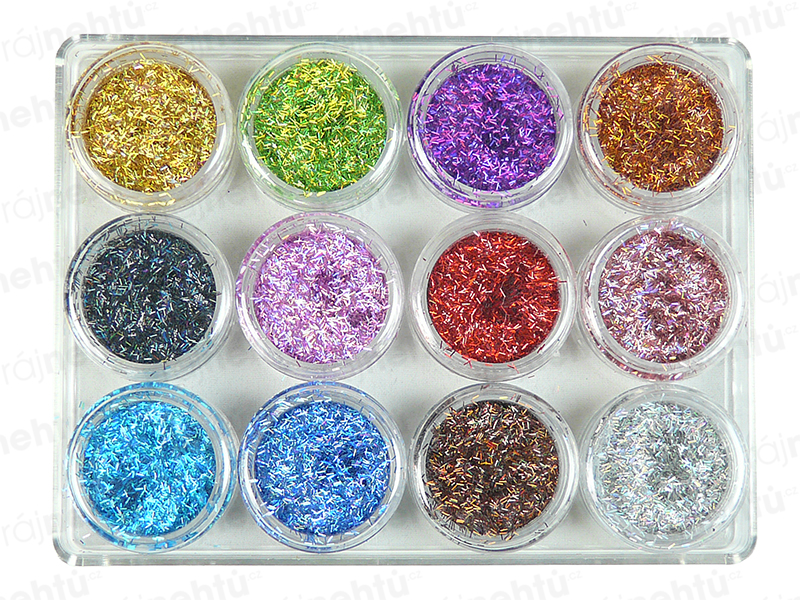Ráj nehtů Zdobení na nehty GLITTER - flitry