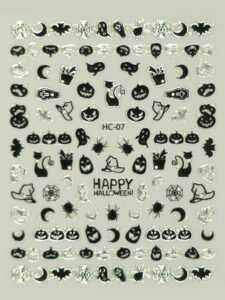 Samolepky na nehty 2D Halloween - HC-07