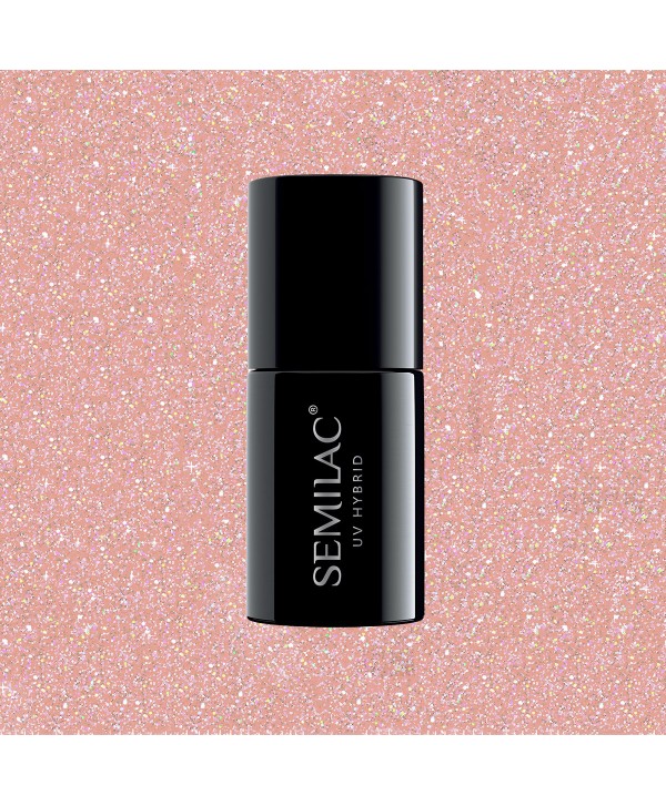 Semilac Extend 5v1 804 Glitter Soft Beige 7 ml Tělová