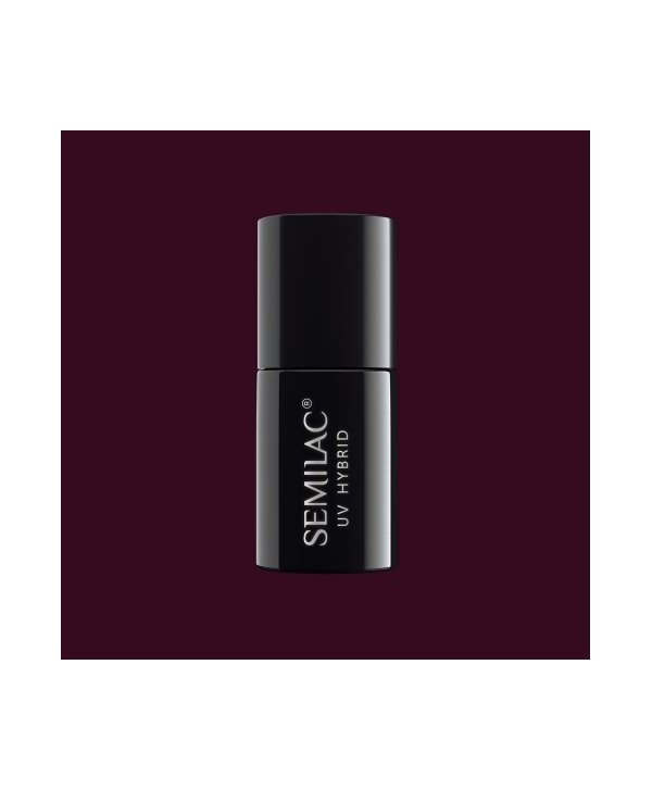 Semilac - gel lak 076 Black Coffee 7ml Hnědá