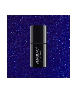 Semilac - gel lak 087 Glitter Indigo 7ml Modrá