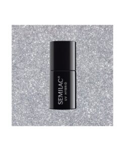 Semilac - gel lak 093 Silver Dust 7ml Stříbrná