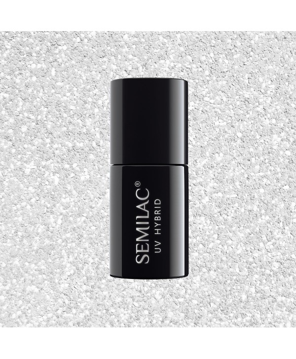 Semilac - gel lak 503 Diamond Dust 7ml Stříbrná