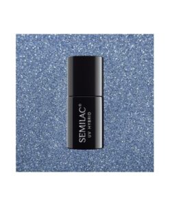 Semilac - gél lak Platinum Silver Blue 255 7ml Modrá