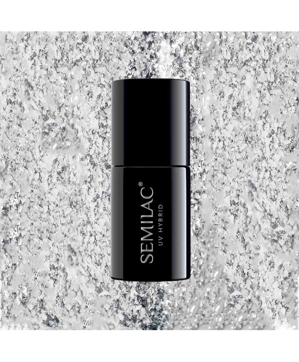 Semilac - gel lak SILVER Shimmer 292 7ml Stříbrná