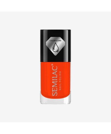 Semilac lak na nehty COLOR CARE C480 s kondicionérem Oranžová