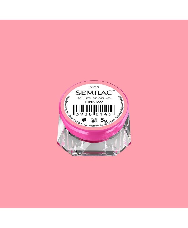 Semilac sculpture UV gel 4D Pink 5 g Růžová