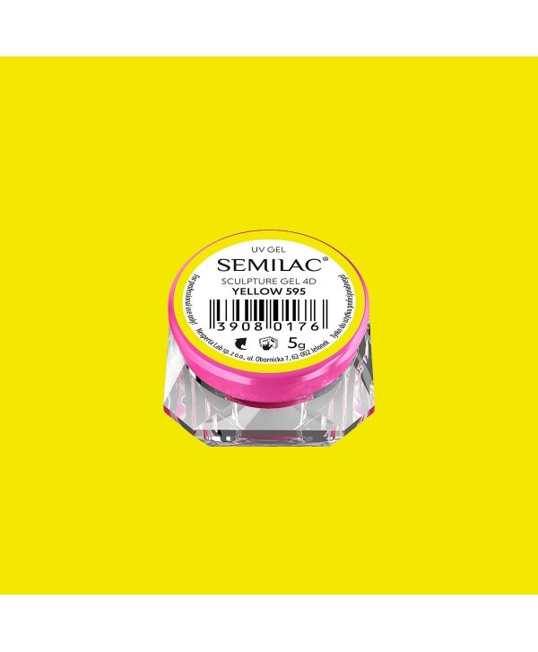 Semilac sculpture UV gél 4D Yellow 5 g Žlutá