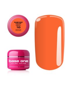 Silcare Base one neonový uv gél 10  MEDIUM ORANGE 5g Oranžová