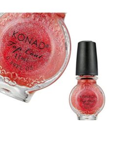 Speciální vrchní lak Konad Glitter Pink 11ml Čirá