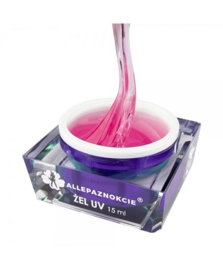 Stavební uv gel Perfect French Transparent pink 15 ml Růžová