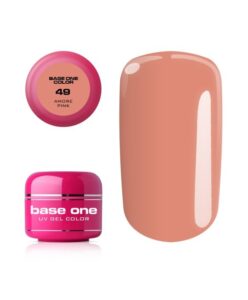 Uv barevný gel Base one - č.49 amore pink 5g Růžová