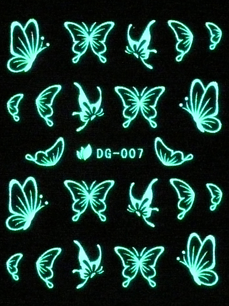 Vodolepky svítící ve tmě - Motýl