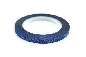Zdobící páska 3mm - glitter modrá
