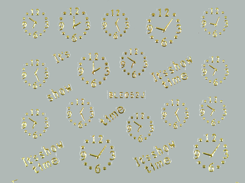 Samolepky na nehty 3D - Silvestr
