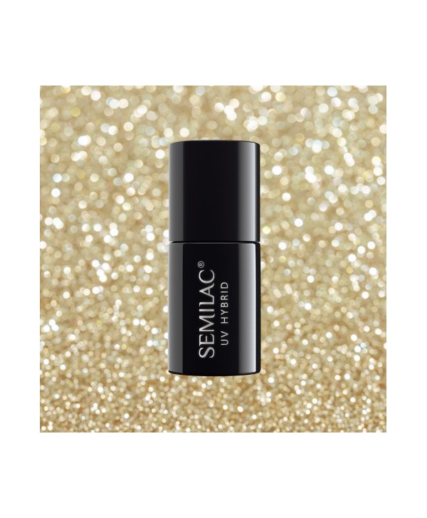 Semilac - gél lak Platinum Light Gold 260 7ml Zlatá