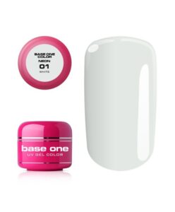 Silcare Base one neonový uv gel 01 White 5g Bílá