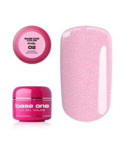 Silcare Base One Pixel UV gél 02 Candy Shimmer 5 g Růžová