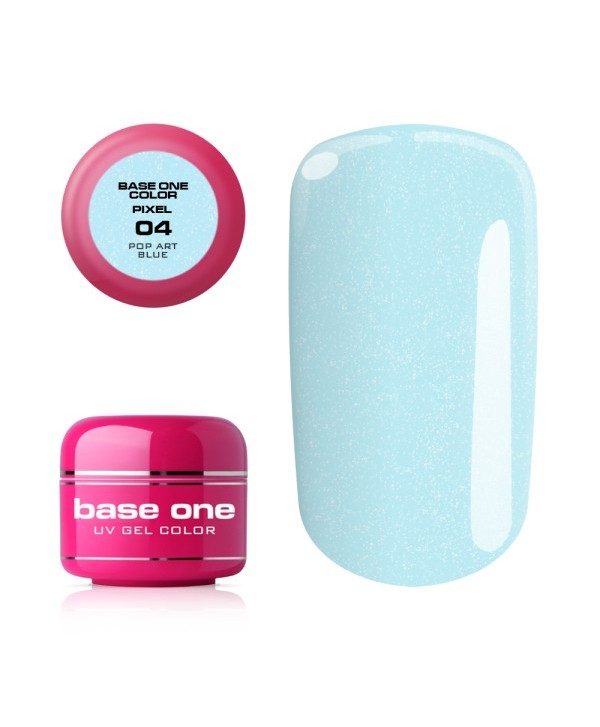 Silcare Base One Pixel UV gel 04 Pop Art Blue 5 g Modrá