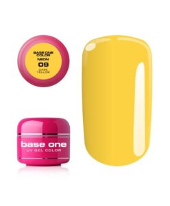 Silcare Base one neonový uv gel 09 Dark Yellow 5g Žlutá