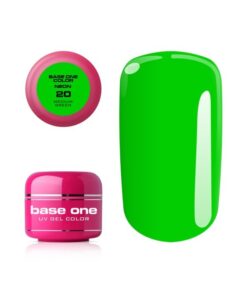 Silcare Base one neonový uv gel 20 MEDIUM GREEN 5g Zelená