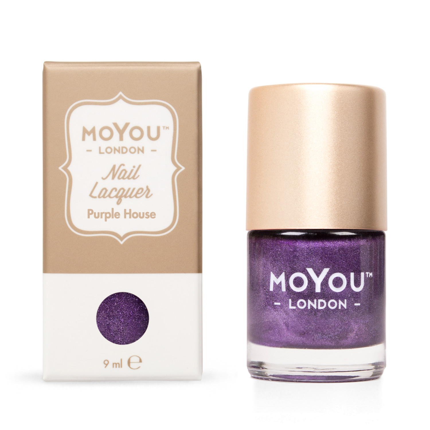 MoYou Razítkovací lak na nehty - Purple House 9 ml